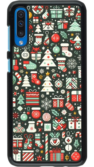 Coque Samsung Galaxy A50 - Noël 2023 Flat Pattern