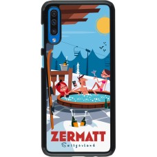 Samsung Galaxy A50 Case Hülle - Zermatt Mountain Jacuzzi