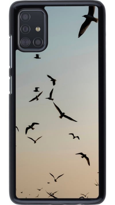 Samsung Galaxy A51 Case Hülle - Autumn 22 flying birds shadow