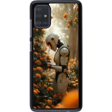 Coque Samsung Galaxy A51 - Astronaut flowers 2025