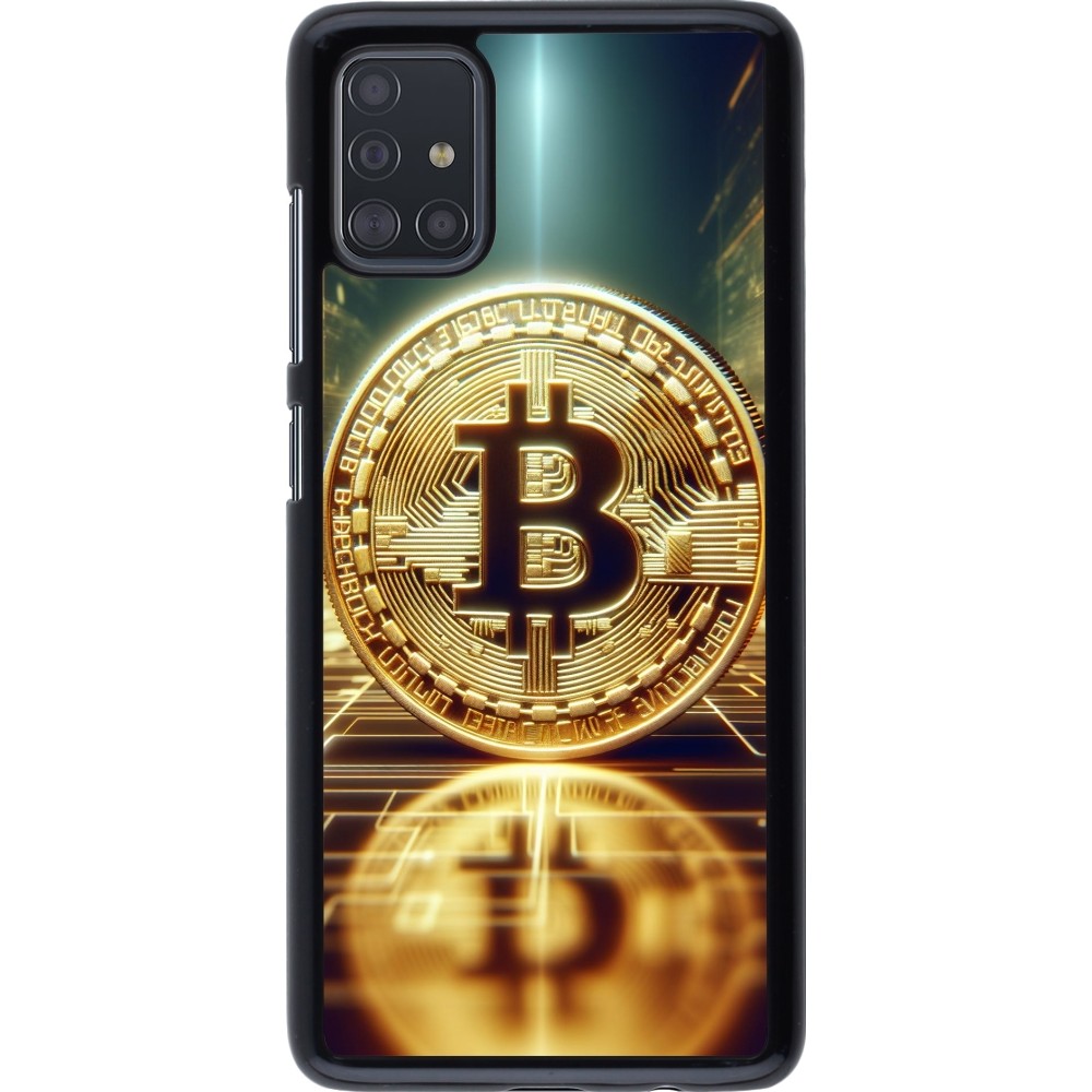 Samsung Galaxy A51 Case Hülle - Bitcoin Stehen