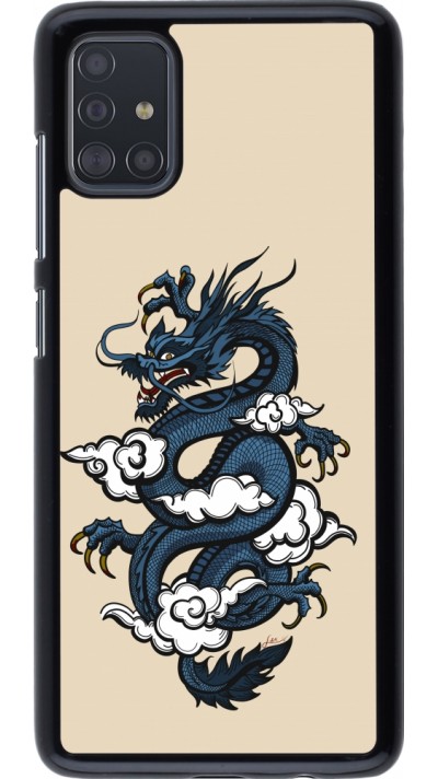 Samsung Galaxy A51 Case Hülle - Blue Dragon Tattoo