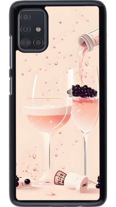 Coque Samsung Galaxy A51 - Champagne Pouring Pink