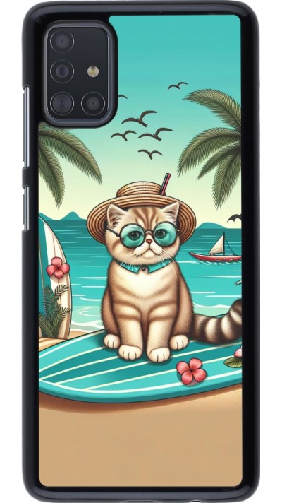 Samsung Galaxy A51 Case Hülle - Chat Surf Stil