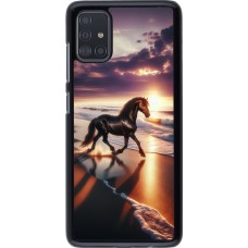 Coque Samsung Galaxy A51 - Cheval majestueux plage
