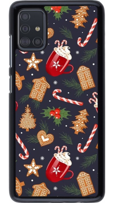 Samsung Galaxy A51 Case Hülle - Christmas 25 Pattern Gingerbread House