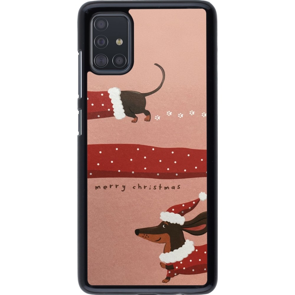 Coque Samsung Galaxy A51 - Christmas 25 Teckel Merry Xmas