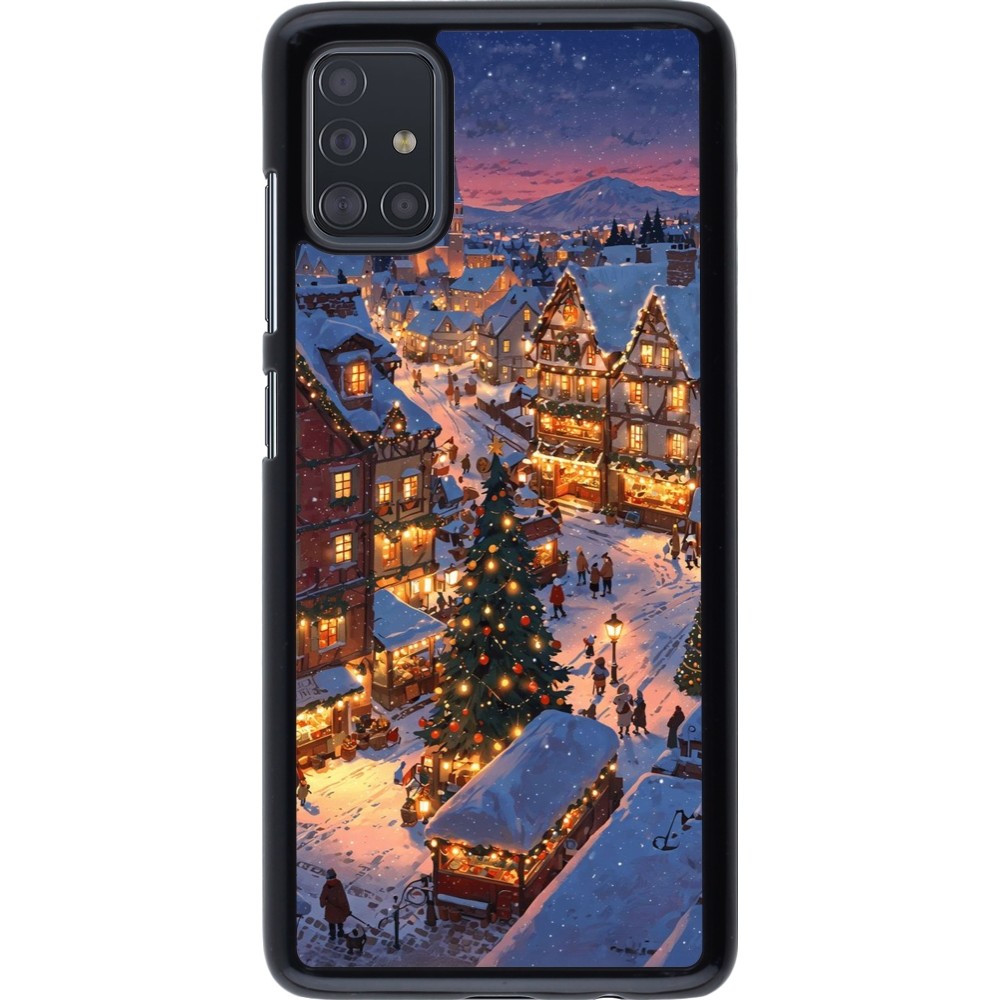 Samsung Galaxy A51 Case Hülle - Christmas 25 Xmas Village