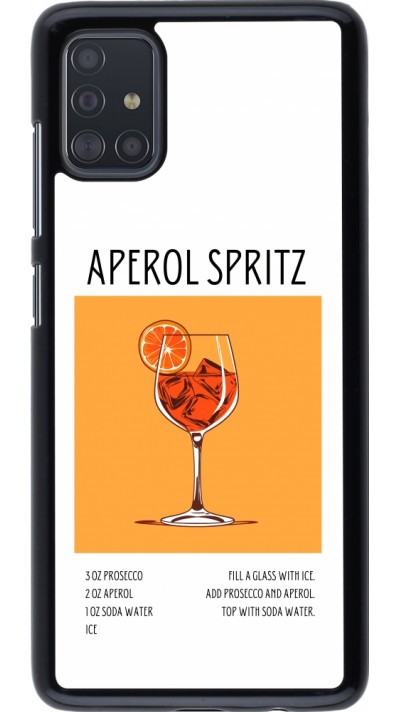 Samsung Galaxy A51 Case Hülle - Cocktail Rezept Aperol Spritz