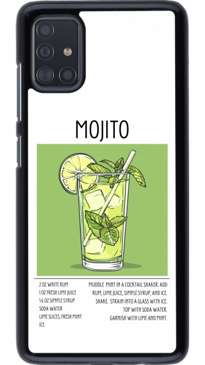 Samsung Galaxy A51 Case Hülle - Cocktail Rezept Mojito