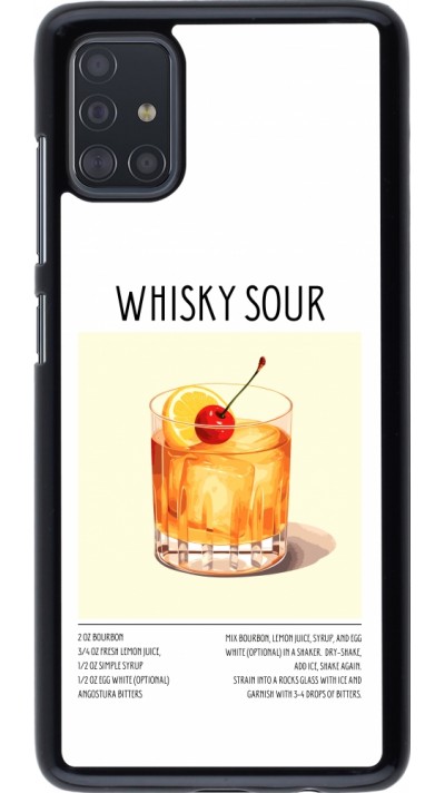 Samsung Galaxy A51 Case Hülle - Cocktail Rezept Whisky Sour
