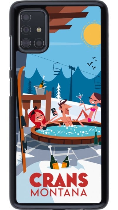 Samsung Galaxy A51 Case Hülle - Crans-Montana Mountain Jacuzzi