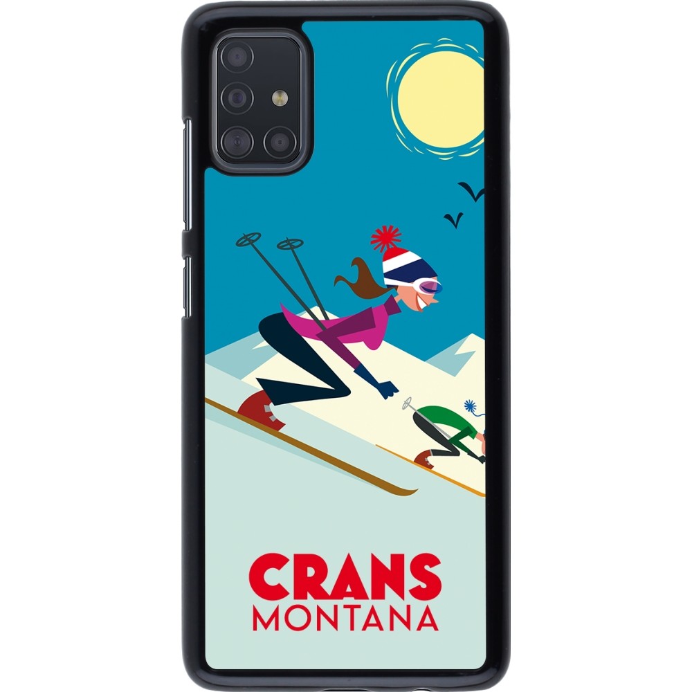 Samsung Galaxy A51 Case Hülle - Crans-Montana Ski Downhill