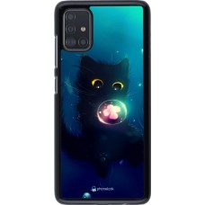Coque Samsung Galaxy A51 - Cute Cat Bubble