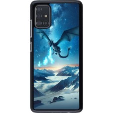 Coque Samsung Galaxy A51 - Dragon nocturne montagne