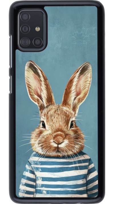 Coque Samsung Galaxy A51 - Easter 2026 Rabbit navy