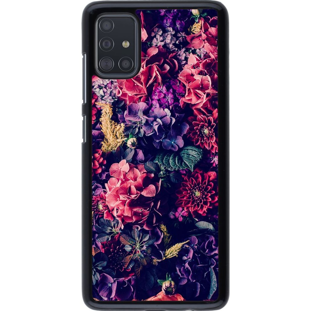 Hülle Samsung Galaxy A51 - Flowers Dark