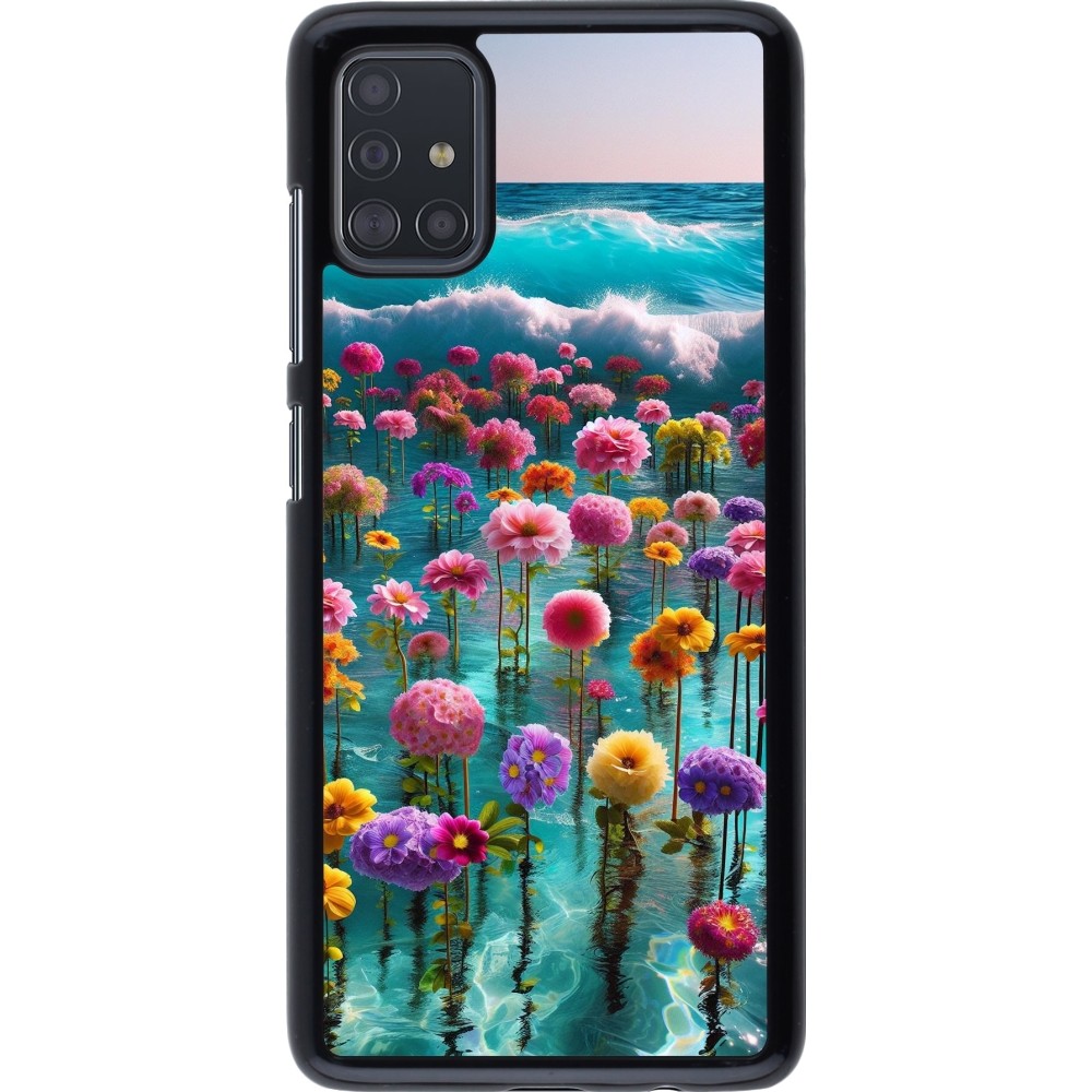 Coque Samsung Galaxy A51 - Flower sea waves