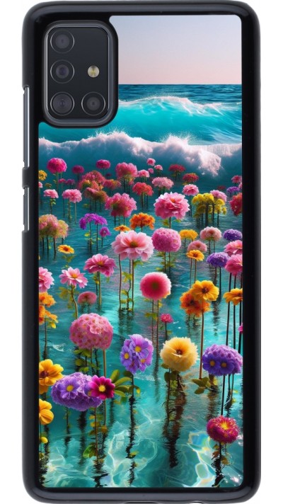 Coque Samsung Galaxy A51 - Flower sea waves