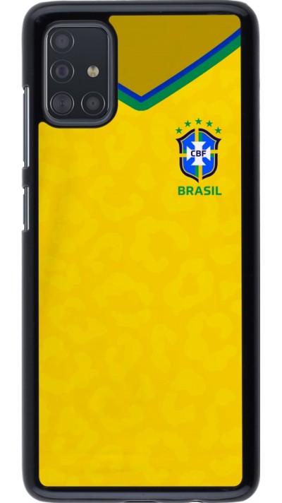 Coque Samsung Galaxy A51 - Maillot de football Brésil 2022 personnalisable