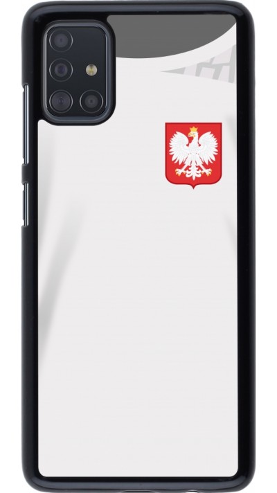 Coque Samsung Galaxy A51 - Maillot de football Pologne 2022 personnalisable