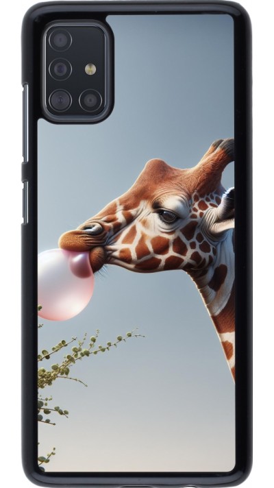 Coque Samsung Galaxy A51 - Girafe à bulle