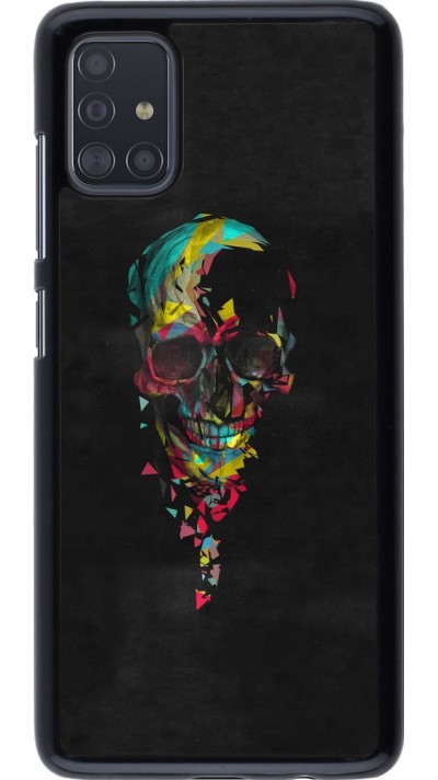 Samsung Galaxy A51 Case Hülle - Halloween 22 colored skull