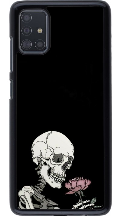 Coque Samsung Galaxy A51 - Halloween 2023 rose and skeleton