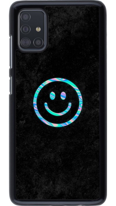 Samsung Galaxy A51 Case Hülle - Happy smiley irisirt