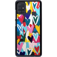 Coque Samsung Galaxy A51 - Joyful Hearts