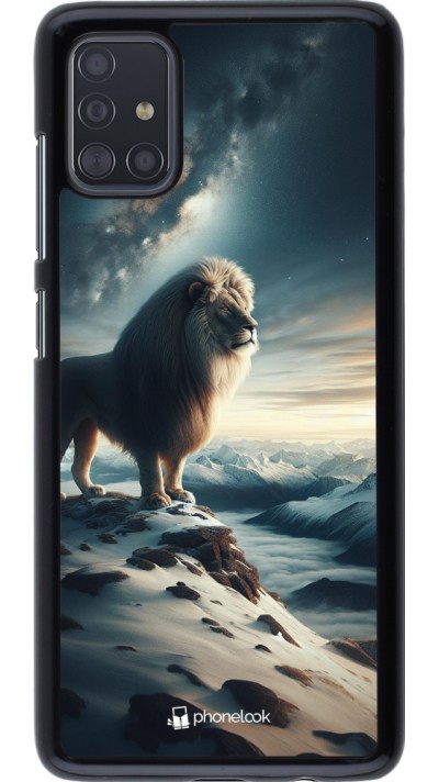 Samsung Galaxy A51 Case Hülle - Der weisse Loewe