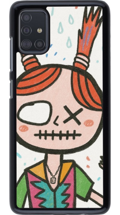 Coque Samsung Galaxy A51 - Little Girl Sketch