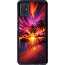 Samsung Galaxy A51 Case Hülle - Malediven Abenddämmerung Glückseligkeit
