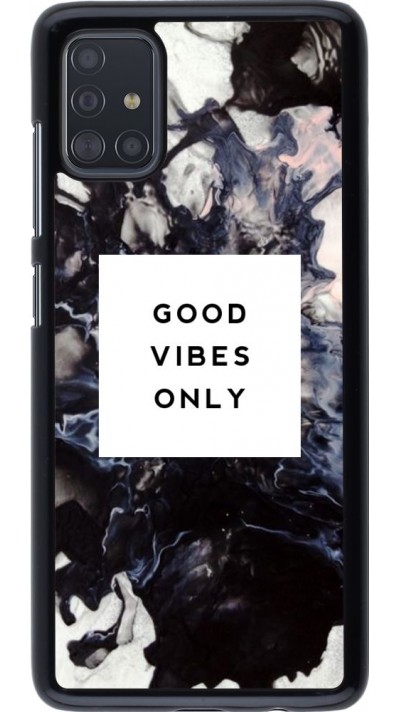 Coque Samsung Galaxy A51 - Marble Good Vibes Only