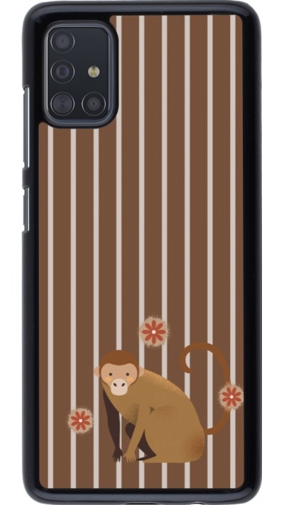 Coque Samsung Galaxy A51 - Monkey with stripes