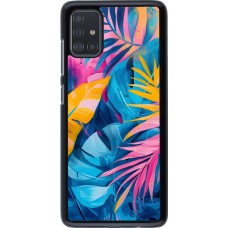 Samsung Galaxy A51 Case Hülle - Palms Blue
