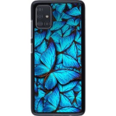 Hülle Samsung Galaxy A51 - Papillon - Bleu