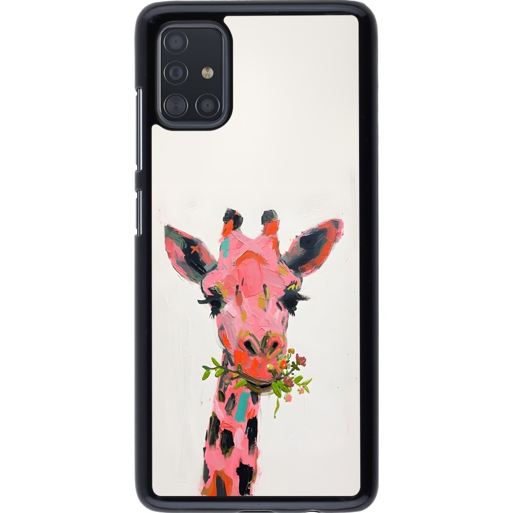 Coque Samsung Galaxy A51 - Pink Girafe Paint