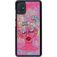 Coque Samsung Galaxy A51 - Psychedelic pink mushroom