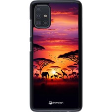 Coque Samsung Galaxy A51 - Safari sunset wildlife