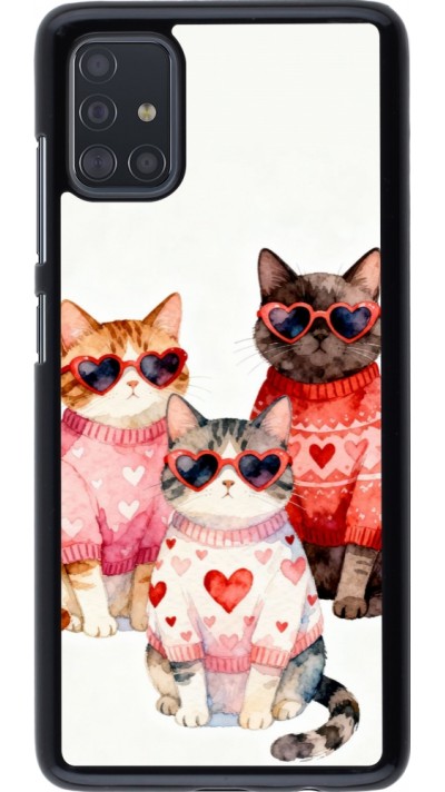 Coque Samsung Galaxy A51 - Saint Valentines Day 26 Cat Love