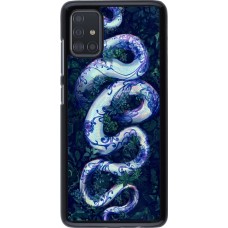 Samsung Galaxy A51 Case Hülle - Snake Blue Anaconda