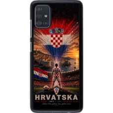 Coque Samsung Galaxy A51 - Football Croatie splash 2026