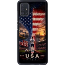 Coque Samsung Galaxy A51 - Football États-Unis splash 2026