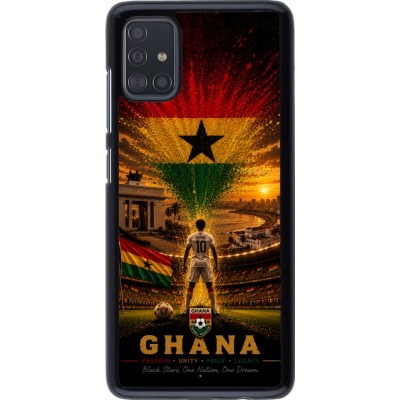 Samsung Galaxy A51 Case Hülle - Fussball Ghana splash 2026