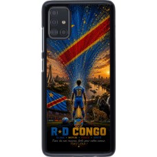Coque Samsung Galaxy A51 - Football République démocratique du Congo splash 2026