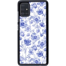 Samsung Galaxy A51 Case Hülle - Spring 23 watercolor blue flowers