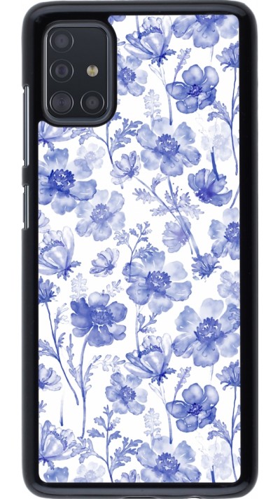 Coque Samsung Galaxy A51 - Spring 23 watercolor blue flowers