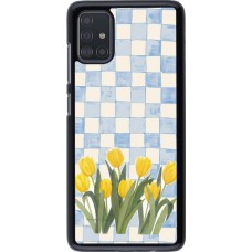 Coque Samsung Galaxy A51 - Blue vichy tulips 2026