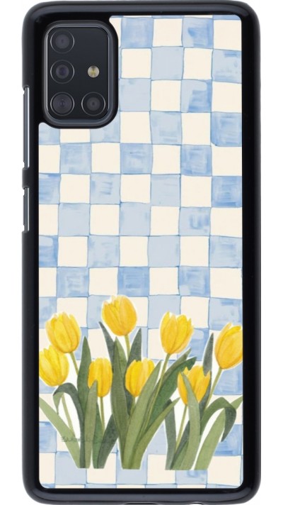 Coque Samsung Galaxy A51 - Blue vichy tulips 2026